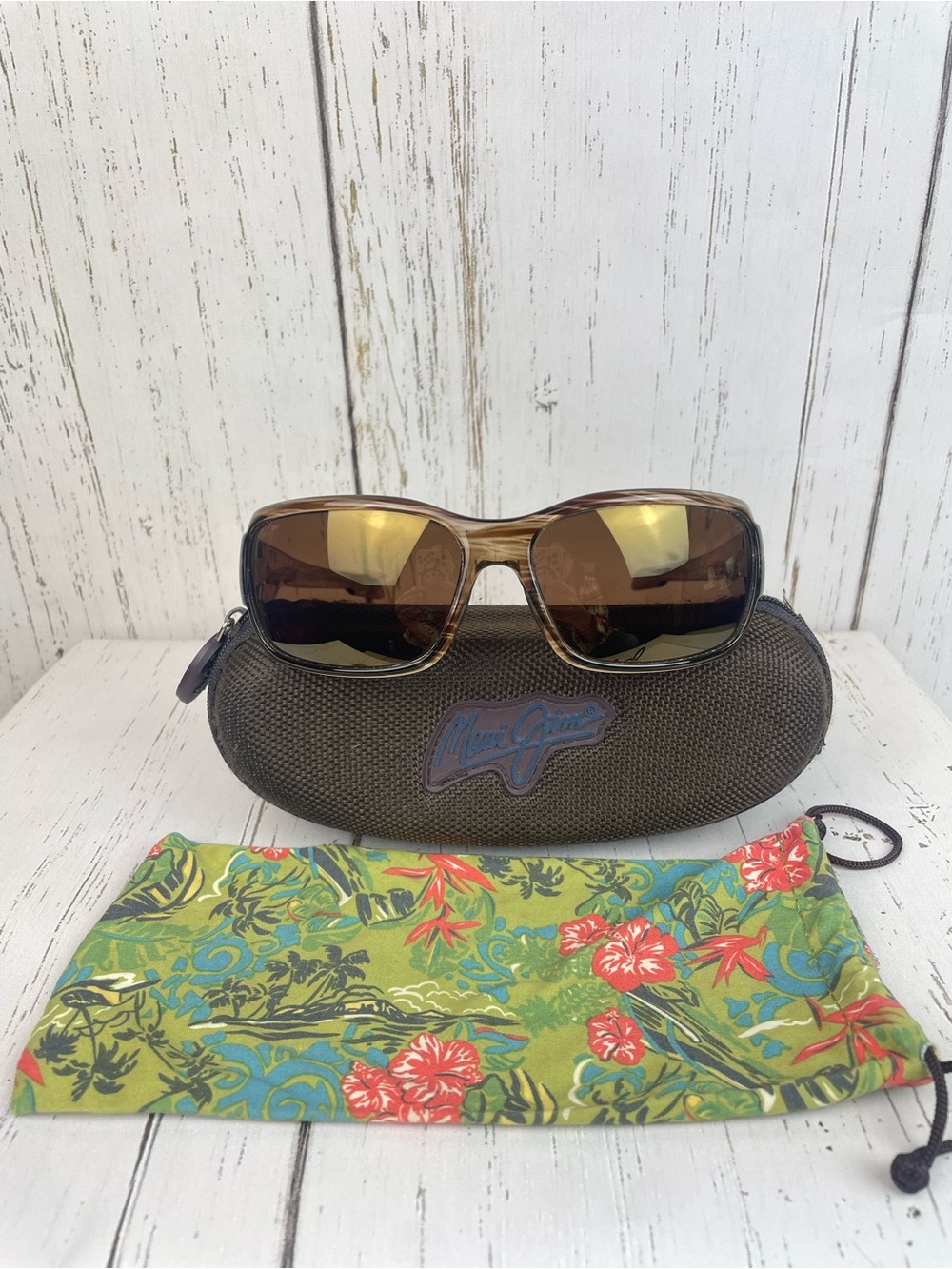 Maui Jim‎ Hamoa Beach Polarized Sunglasses *Rootbeer *HCL Bronze